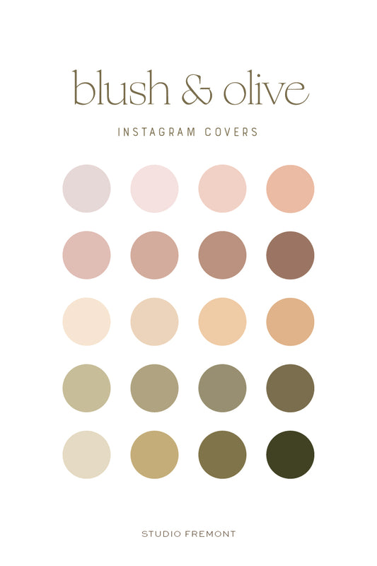 Blush & Olive Instagram Highlight Covers
