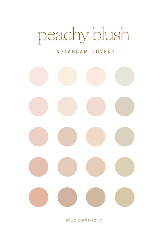 Peachy Blush Instagram Highlight Covers
