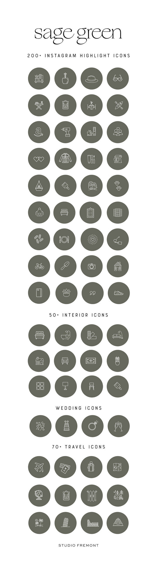 200+ Sage Instagram Highlight Icon Covers