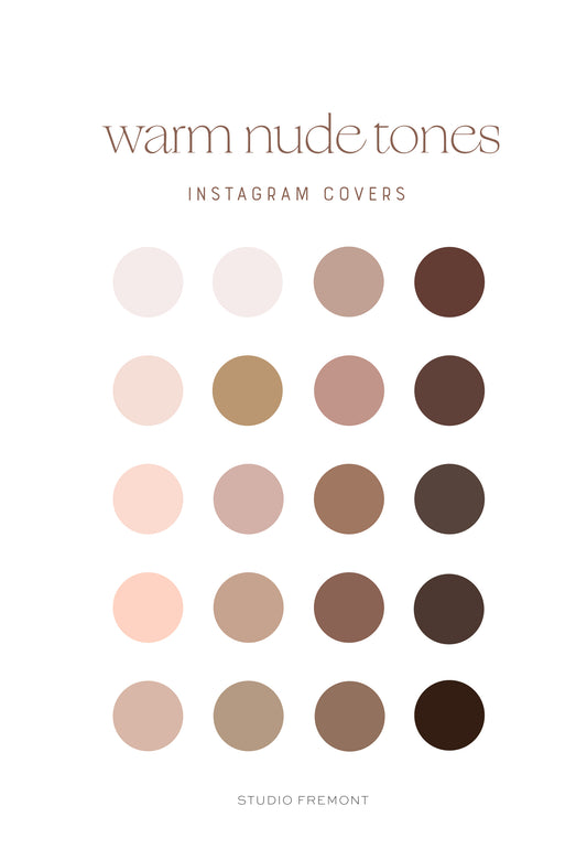 Warm Nude Instagram Highlight Covers